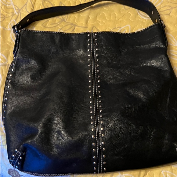 Michael Kors Black Studded Shoulder Bag - Picture 6 of 8